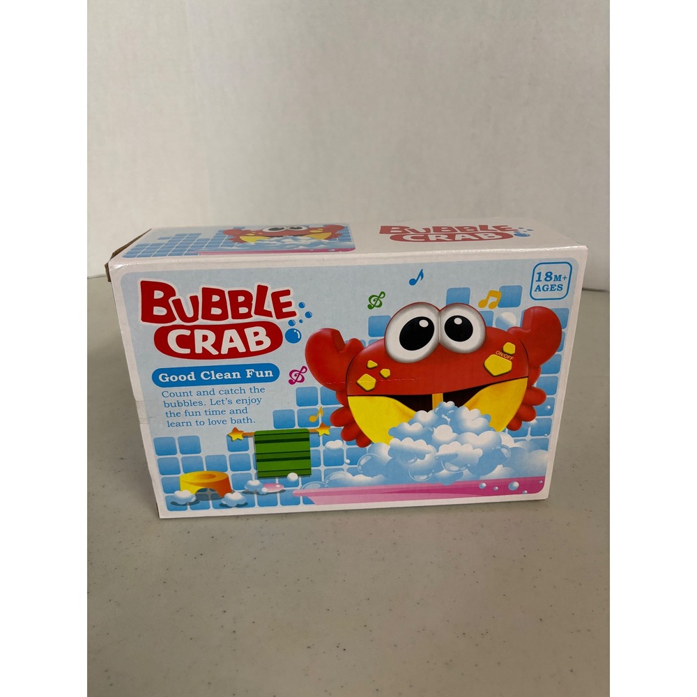 Bubble Crab Musical Automatic‎ Bubble Maker Bath Toy Red Toddler 18M+ New In Box